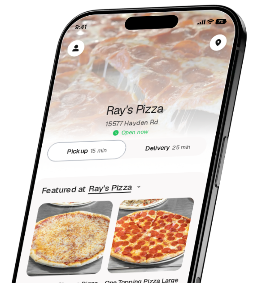 Ray's Pizza app preview