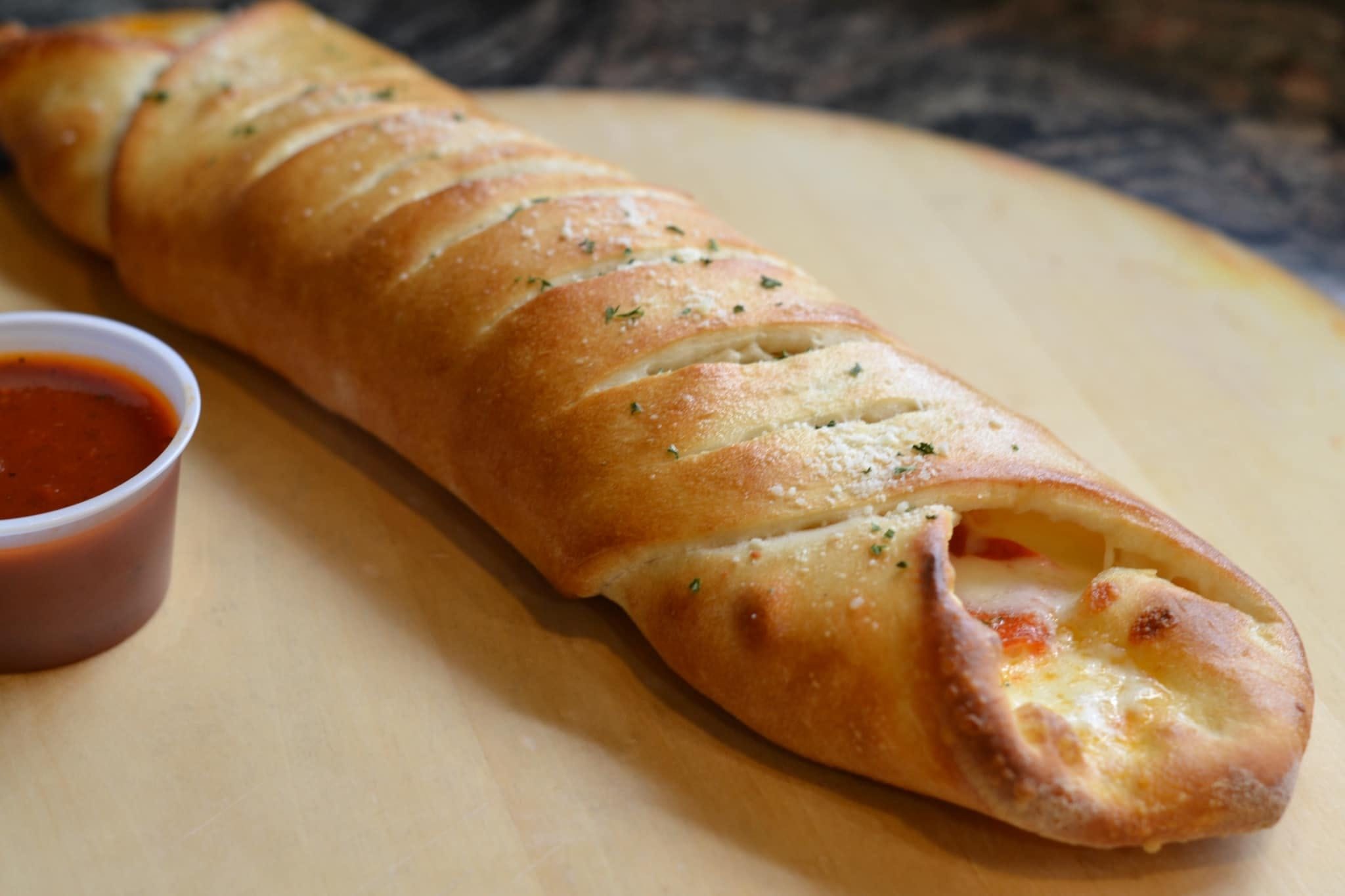 Pepperoni & Cheese Stromboli Roll.