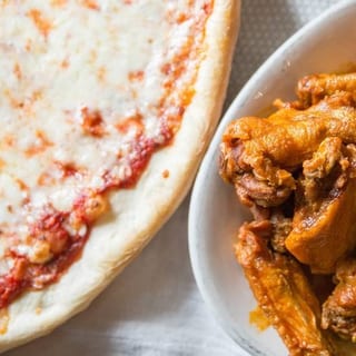 Large 17'' Cheese Pizza & 25 Wings Special